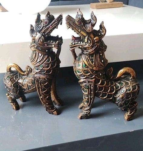 Chien foo chinois lions - chien,