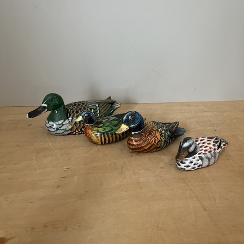 Lot canards bois peint - lot, de