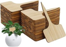 20 panneaux de plantes en bambou, bouchons de plantes en forme de T