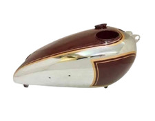 CONVIENT POUR RÉSERVOIR D'ESSENCE CHROMÉ PEINT MARRON BSA C10 C11