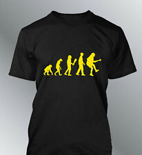 Tee shirt homme evolution Rock AC/DC humour human rock music Angus young ACDC