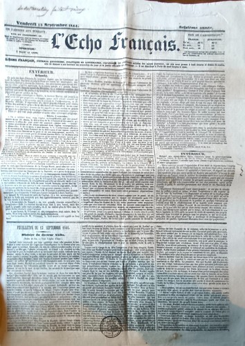 Vieux journal l echo - journal, l'echo