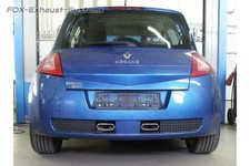 Inox Central Sportauspuffanlage Renault Megane 2 Sport Rs 130x50 Ovale