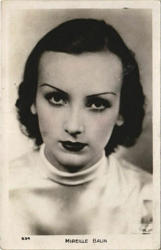 Cpa mireille balin - film, star