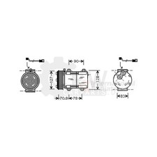 Compresseur Climatisation Pour Ford Escort VII Berline 1.6I 16V 1.3