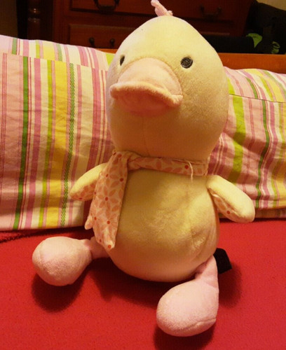 Doudou peluche canard jaune - peluche,