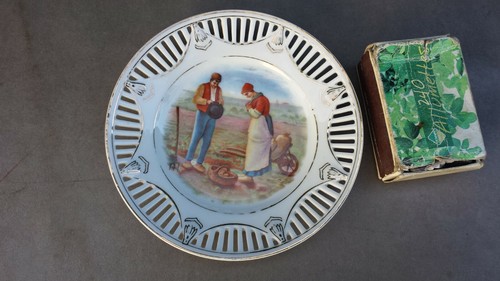Ancienne assiette dessert - ancienne,