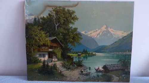 Ancienne chromolithographie - ancienne,