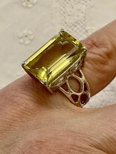 IMPOSANTE CITRINE ARGENT