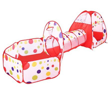 Tente De Jeux Piscine Balles Boules Tunnel Jouets enfant Maison                 