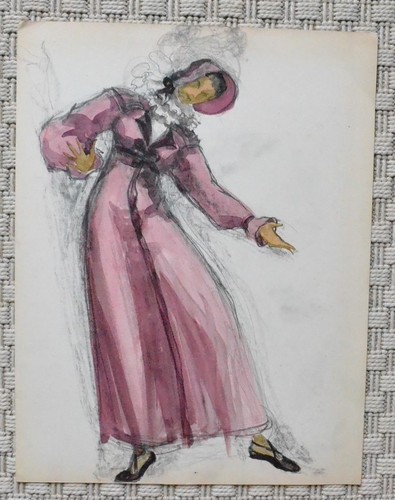 Dessin aquarelle costume - dessin,