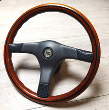 Somptueux Volant Bois/Cuir Nardi 36cm complet Toutes Lancia Anciennes & Autres
