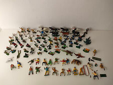 Starlux Lot de figurines militaire cowboy indiens chevalier chevaux animaux