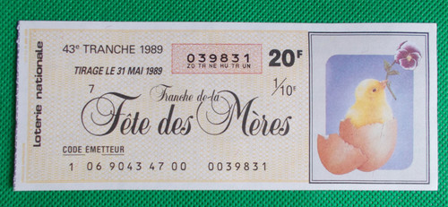 Billet loterie nationale - de,