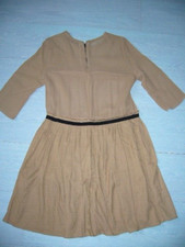 Robe Maje soie beige taille 3