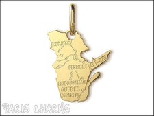 Pendentif plaqué or Québec