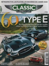 CLASSIC & SPORTS CAR 95 JAGUAR TYPE E 3.8 ROADSTER 1961 PORSCHE 911 CARRERA 3.0