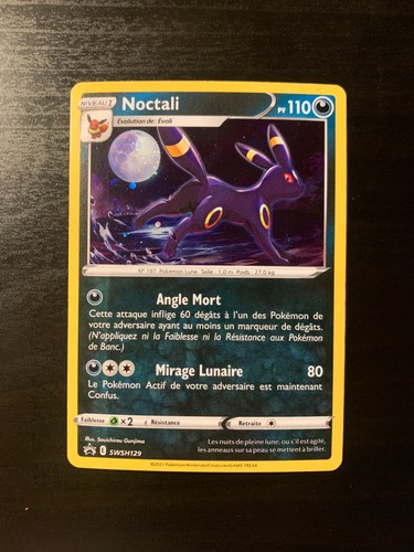 Carte pokémon noctali - pokémon,