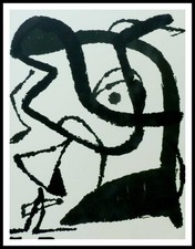 Joan MIRO : bois original V, Lithographie originale 1984