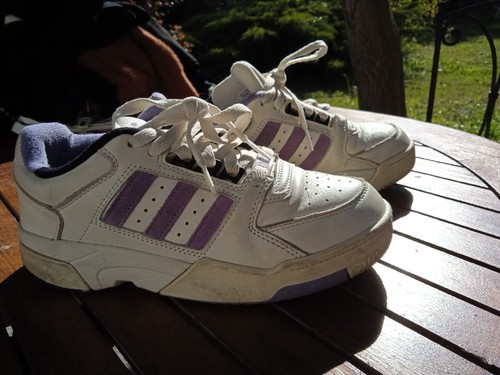 Baskets adidas blanc mauve - baskets,