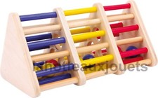 TRIANGLE A BILLES EN BOIS