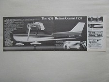 1970'S PUB CESSNA AVION REIMS CESSNA F172 AIRCRAFT FLUGZEUG ORIGINAL AD