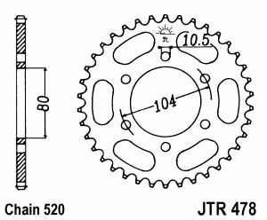 Couronne kit chaine kawasaki - couronne,
