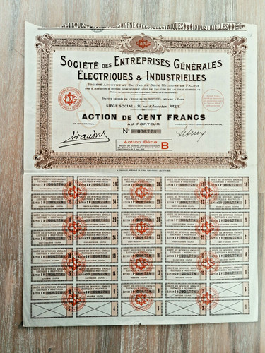 Action titre sc entreprises - c,