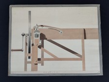 Dessin technique hache paille - hache,