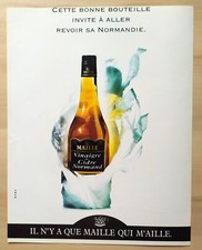 Publicité Papier - Vinaigre de Cidre Normand MAILLE de 1992