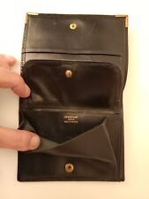 Porte monnaie en cuir noir