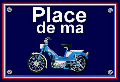 Plaque place ma motobecane - de,