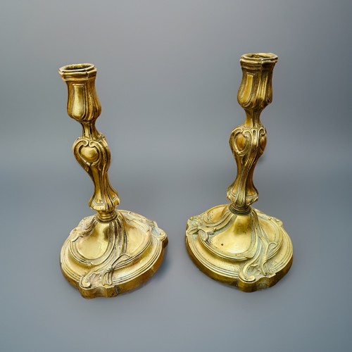 Paire flambeaux bougeoirs - paire,