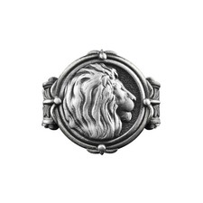 Bague chevalière homme tête