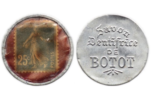 Timbre monnaie 25 centimes - 25,