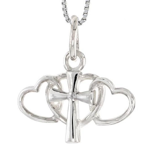 Argent sterling triple coeur - argent,