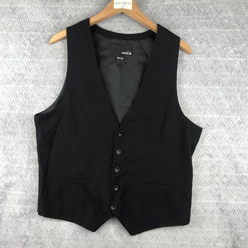 Owk gilet costume homme - gilet, noir