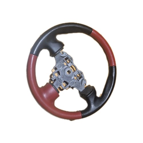 Volant cuir noir rouge peugeot - volant, noir/rouge