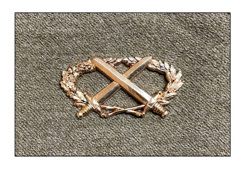 Brevet infanterie casque veste - brevet,