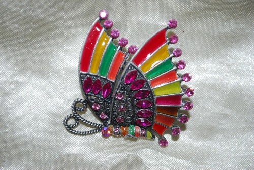 Cool butterfly pin crystal - butterfly,