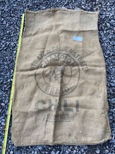 N.5 Sac toile de jute ancien nitrate de soude champion brand chili