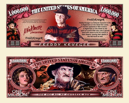 Freddy krueger billet million - krueger!,