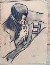 Dessin au fusain Alfred