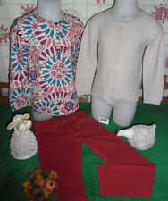 lot 9 vêtements enfant 6 ans fille,pantalon,tunique,gilet,sweat,chemise,jean....