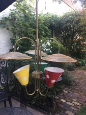 LUSTRE STILNOVO SPOUTNIK LUNEL TOLE MATEGOT 1950 ITALIE.