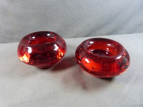 Paire photophores verre - de,