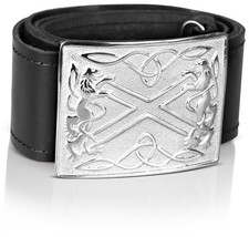 Cuir Ceinture & Boucle 4 Écossais Kilts Highland Robe Taille Ajustable