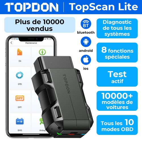 Topdon topscan obd2 scanner - topdon,