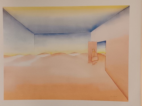 Reproduction une aquarelle - d'une,