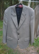 Veste légère à carreaux Magee Soft Line noire et beige 40".